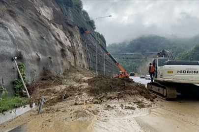 Bolu Dağı Tüneli İstanbul istikameti heyelan nedeniyle ulaşıma kapatıldı