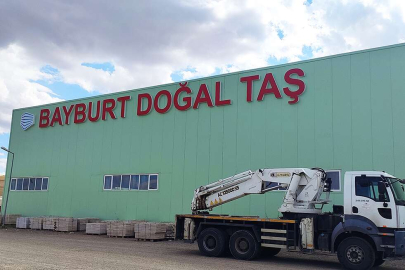 Bayburt Doğal Taş Fabrikası’ndan ihracat atağı