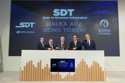 Uzay ve Savunma Teknolojileri şirketi SDT, Borsa'da halka arzoldu