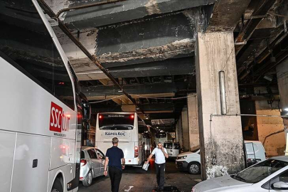 Büyük İstanbul Otogarı'nda sıvaların dökülmesi endişe verici
