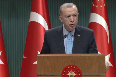 Cumhurbaşkanı Erdoğan, Kabine toplantısı sonrası konuştu
