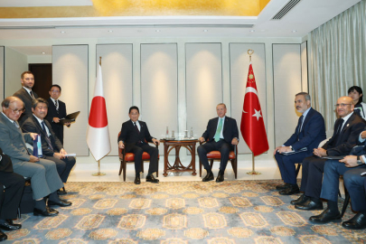 Cumhurbaşkanı Erdoğan, Japonya Başbakanı Kişida Fumio'yu kabul etti