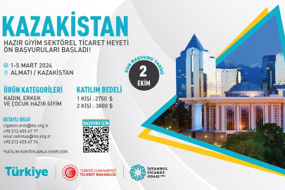 Kazakistan ticaret heyetine katılım için son tarih 2 Ekim