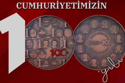 Darphane Cumhuriyet'in 100. Yılı'na özel hatıra para bastı