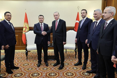 Cumhurbaşkanı Erdoğan, Kırgızistan Cumhurbaşkanı Caparov ile görüştü