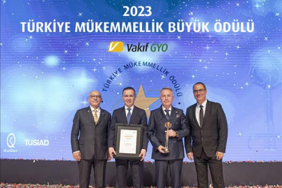 Vakıf GYO, KalDer Türkiye Mükemmellik Büyük Ödülü'nü kazandı