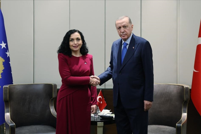 Cumhurbaşkanı Erdoğan, Kosova Cumhurbaşkanı Osmani-Sadriu ile görüştü