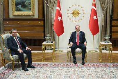 KKTC Başbakanı Üstel, Cumhurbaşkanı Erdoğan'ı ziyaret etti