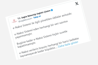 e-Nabız verileri çalındı iddiasına Bakanlıktan yanıt