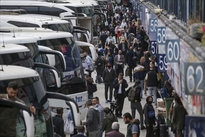 9 günlük bayram tatili terminallere hareketlilik getirdi