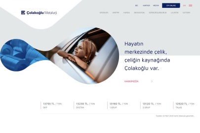 Çolakoğlu Metalurji’nin yeni web sitesine uluslararası ödül