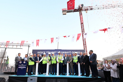 Düzce TSO yeni hizmet binasının temeli atıldı