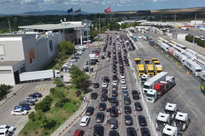 Sınır kapılarında gurbetçi yoğunluğu