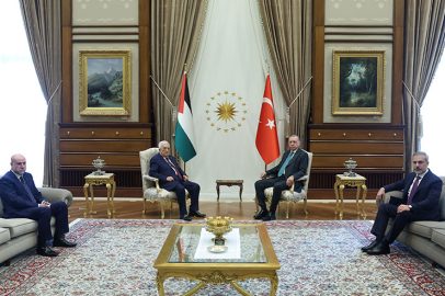 Filistin Devlet Başkanı Abbas Türkiye'de
