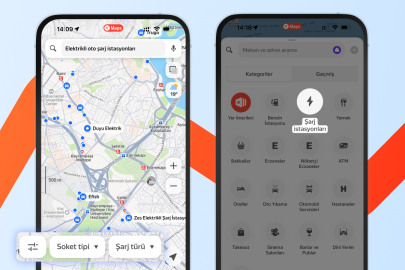 Elektrikli şarj istasyonları Yandex Maps'ten bulunabilecek