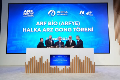 Borsa İstanbul'da 2026'nın ilk gongu ARF Bio için çaldı