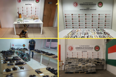 Yüklü miktarda uyuşturucu ve kaçak malzeme ele geçirildi