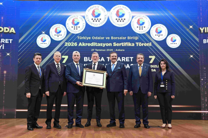 TOBB'dan BTSO'nun hizmet kalitesine 7 yıldızlı tescil