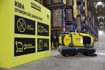Kärcher'in otonom temizlik robotu, DHL depolarında çalışıyor