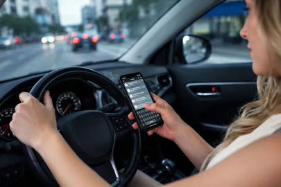 Trafik ihlallerinde ilk sırada cep telefonu var