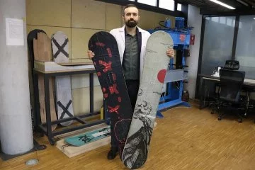 Çağatay Yılmaz KOSGEB desteğiyle snowboard üreticisi oldu