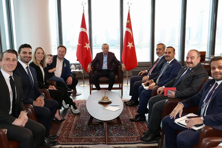 Cumhurbaşkanı Erdoğan, Türkevi'nde Elon Musk'ı kabul etti