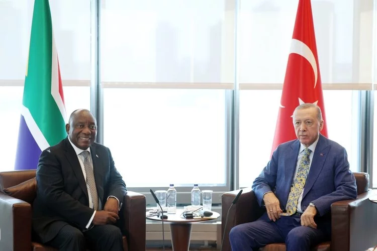 Erdoğan, Güney Afrika Cumhurbaşkanı Ramaphosa ile görüştü